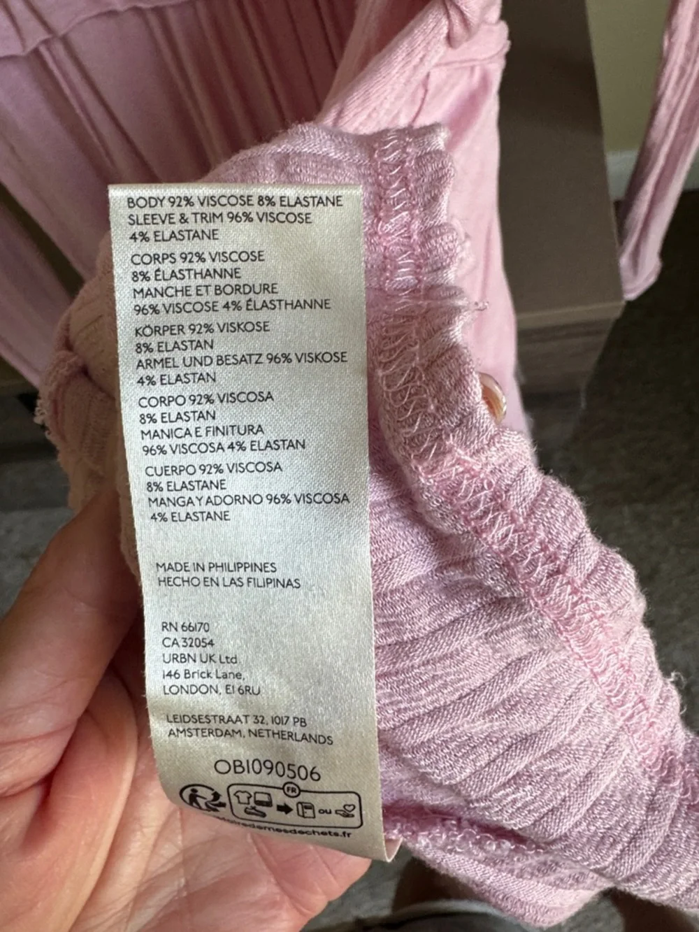 FrLight Pink Long Sleeve Flowy Tunic Dress - Picture 3 of 6